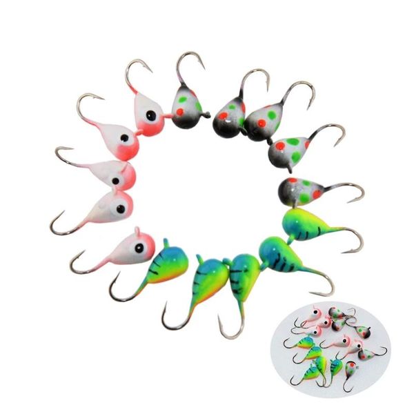 

luminous ice fishing lures tungsten jig japan hook head hooks winter baits