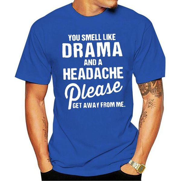 

men's t-shirts t shirt men you smell drama wo, White;black