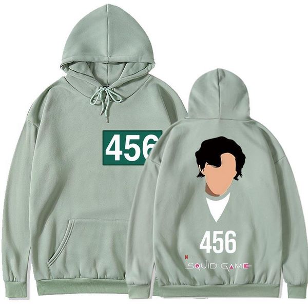 

men's hoodies & sweatshirts cool korean game squid player 067 210 funny anime men fashion cartoon winter casual women's hooded swe, Black