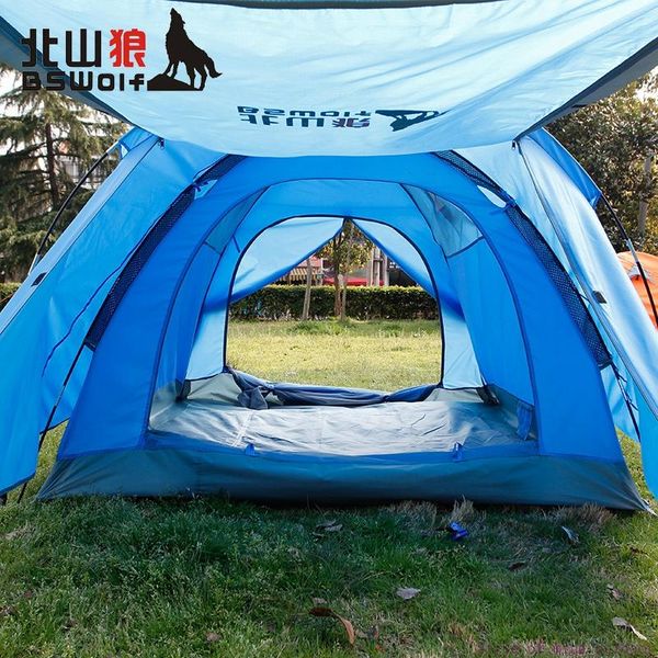 

north wolf outdoor tent one hall more than person 3-4 double anti storm camping equipment nomad tents and shelters