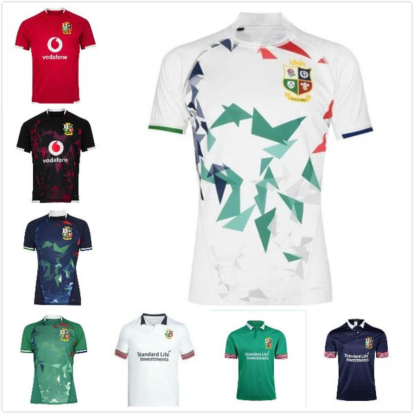 

2021 british & irish lions rugby jersey 20 21 home training shirt, Black;gray