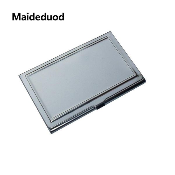 

card holders maideduod women and men business id name aluminium metal holder fashion cover birthday gift, Brown;gray