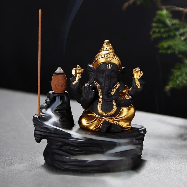 

fragrance lamps cool odd ceramics indoor ornaments elephants ganesha thailand fortune god tantric inverted incense burner