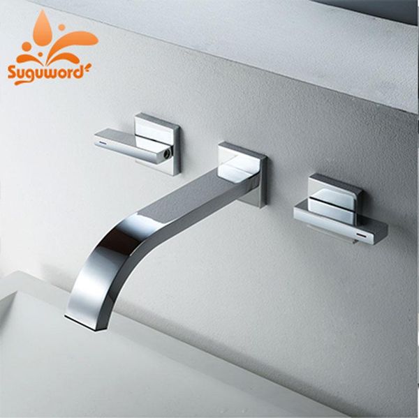 

bathroom sink faucets chrome basin faucet wall-mounted concealed & cold mixer tap with box easy installation