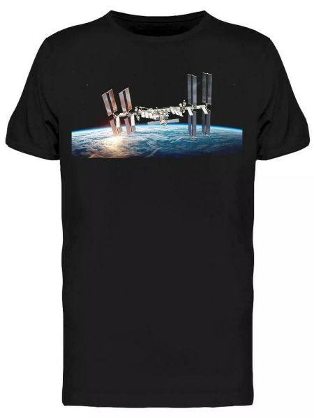 

space station tee men's -image by shutterstock, White;black