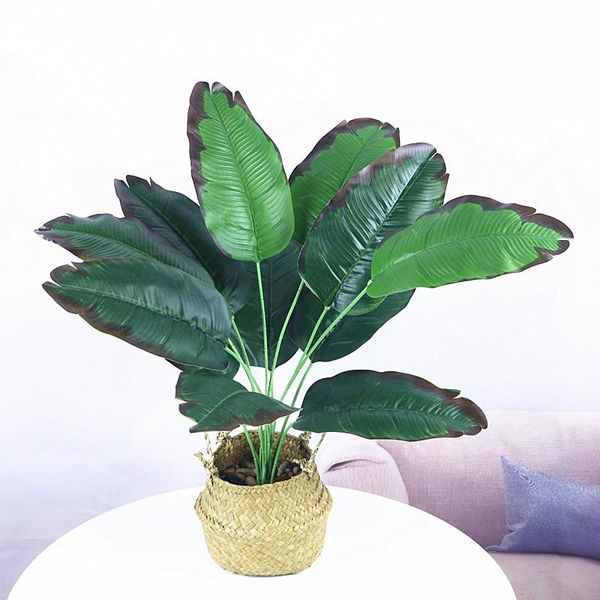 

decorative flowers & wreaths 66cm 12 leaf artificial banana tree green simulation palm plastic plants art crafts el balcony rome decor acces