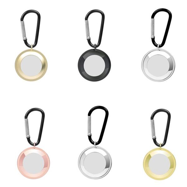 

keychains unimpeded airtags protective sleeve for locator tracker anti-lost device keychain air tag shell 5 color, Silver