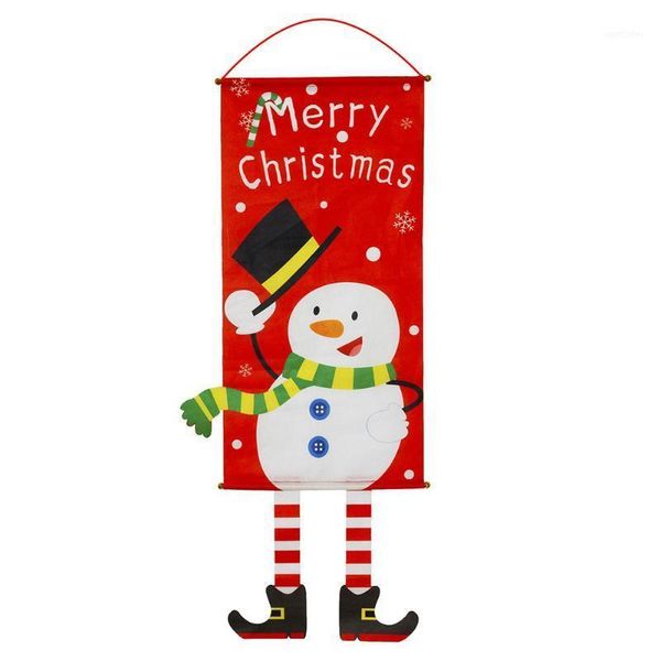 

christmas decorations polyester with strap door home party decoration diy craft el mall hanging cloth flag handmade wall ornament1