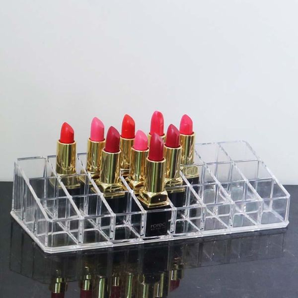 

layers 24 lattic jewelry stand chic acrylic makeup organizer storage lipstick nail polish case holder display rack boxes & bins