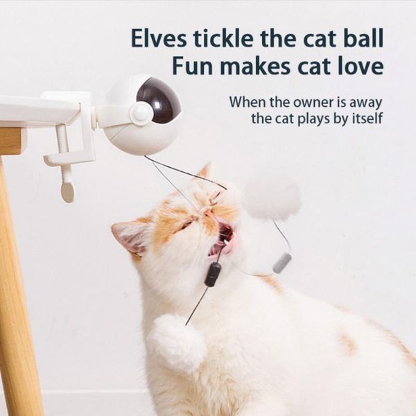 

cat toys electric funny toy lift ball cats teaser flutter rotate electronic motion pet interactive