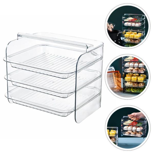 

hooks & rails 1 set of household multi-layer tray storage shelf kitchen food