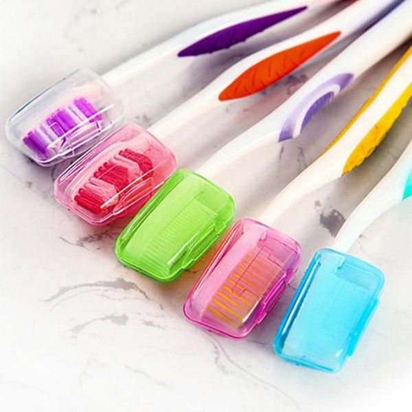 

toothbrush holders 5pc portable toothbrushes head cover holder travel hiking camping brush cap case protect cleaner box keep clean #y10