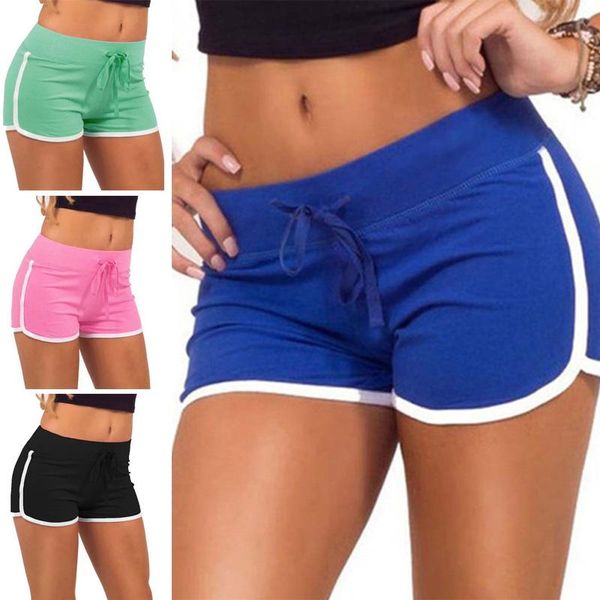 

women cotton yoga shorts push up running gym legging bottoms tights breathable fitness workout plus size sport short, Black;blue