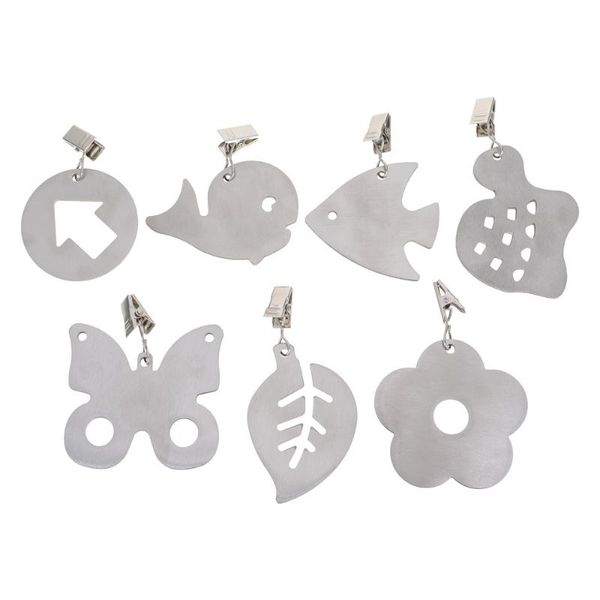 

table cloth 7pcs windproof skirt clips stainless steel weights hangers