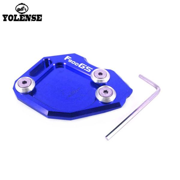 

other motorcycle parts for f800gs f800 gs f 800gs 2008-2021 2014 cnc kickstand foot side stand extension pad support plate with logo