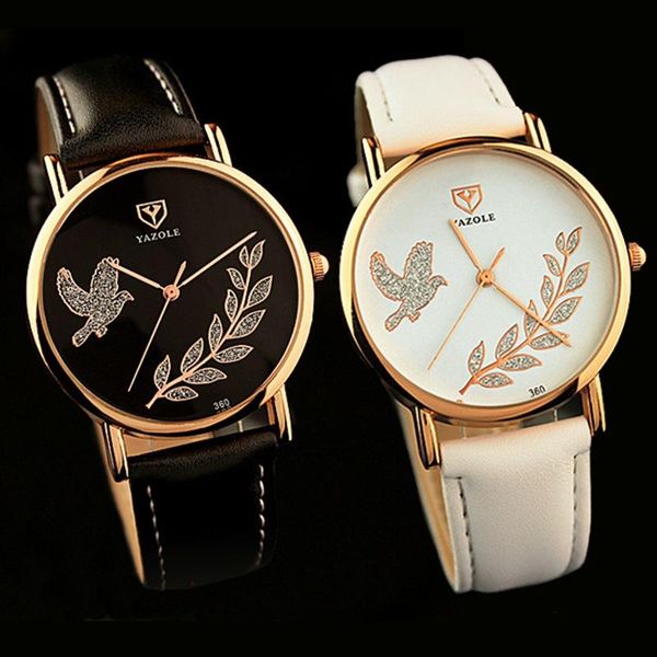 

women watches fashion female quartz wrist watch ladies clock girl relogio feminino yzl360 wristwatches, Slivery;brown
