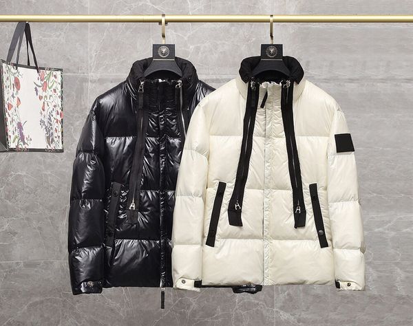 Grande venda jaquetas masculinas de designer casacos de algodão de alta qualidade jaqueta clássica de luxo masculina com neve inverno terno masculino e feminino mesmo padrão de letra