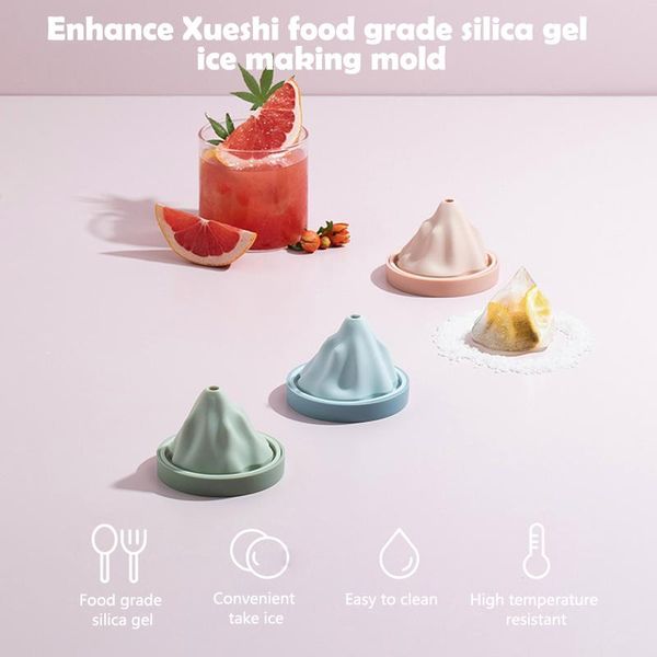 

baking moulds elevated ice mold 6cm snow mountain making molds small box to make hockey artifact silicone grid send funnel