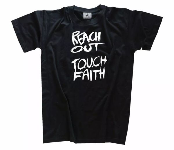 

reach out touch faith t-shirt s-xxxl new, White;black
