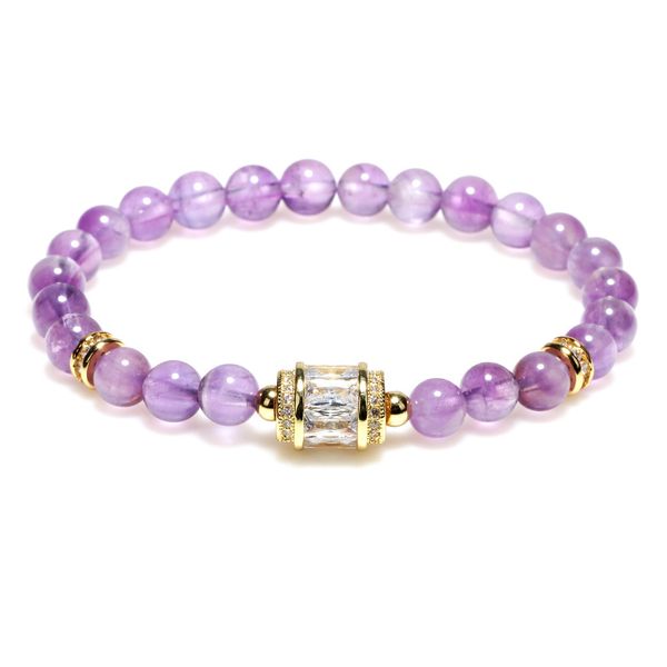 

popular jewelry amethyst zircon versatile bracelet women's gift, Golden;silver