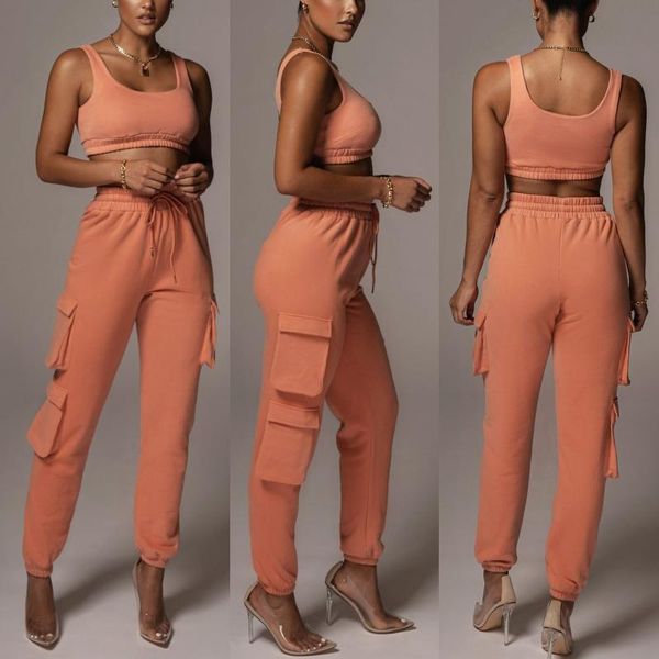 

women high waist jogger cargo pants drawstring solid loose pockets sweatpants women's & capris, Black;white