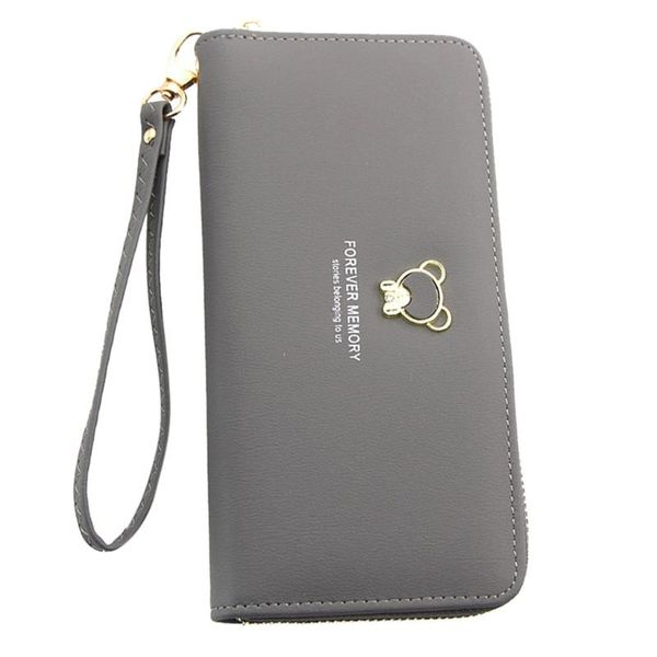 

wallets women lady clutch leather wallet long card holder phone bag case purse handbag multi-function coin purses smart bag #fx, Red;black