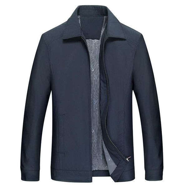 

men's jackets arrival 2021 spring autumn smart casual jacket men solid color stand collar coat outerwear plus size, Black;brown