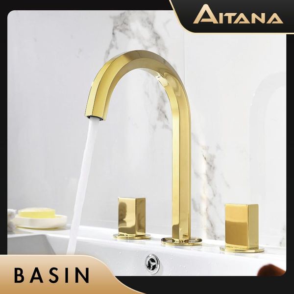 

bathroom sink faucets copper wall entry type split basin faucet light luxury european bathtub set and cold wash mixed water