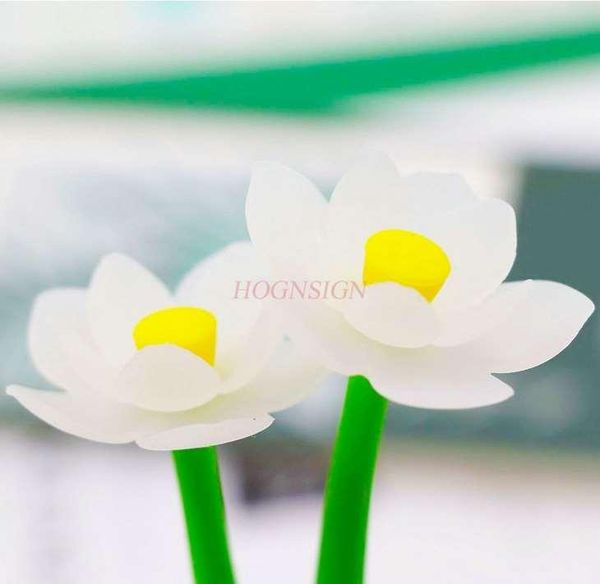 

gel pens 3pcs creative color-changing pen soft glue lotus modeling plant flower under the sun