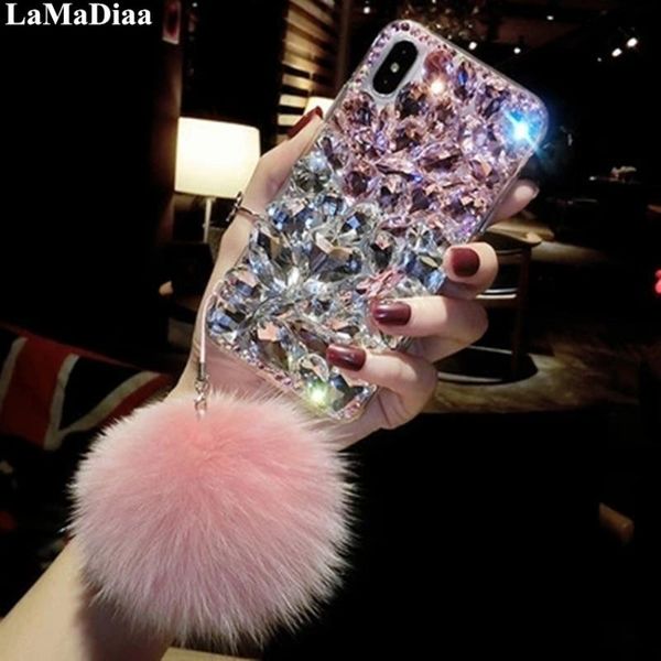 

phone case for huawei honor8 9 10 20 lite v10 v20 v30 7x 9x nova 3 4 5 6 bling rhinestone strap cover cell cases