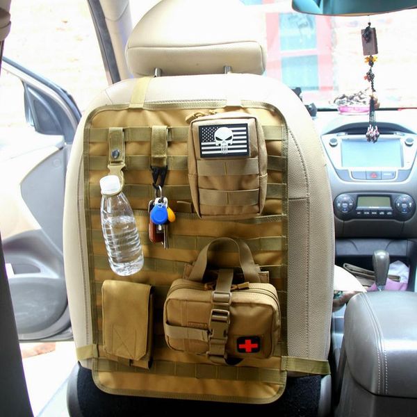 

stuff sacks universal tactical molle car seat back organizer military cover protector outdoor tools auto accessories storage pack