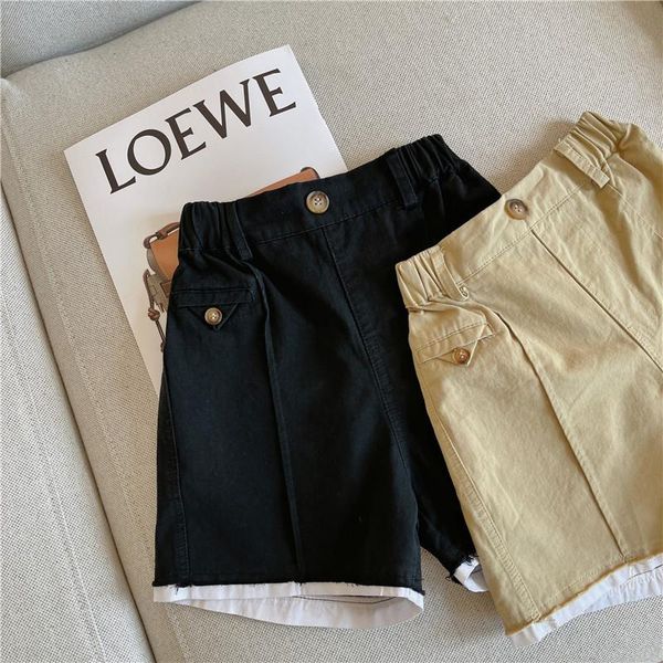 

shorts 2021 style girls boys fashion summer kids clothes 1-6 years, Black