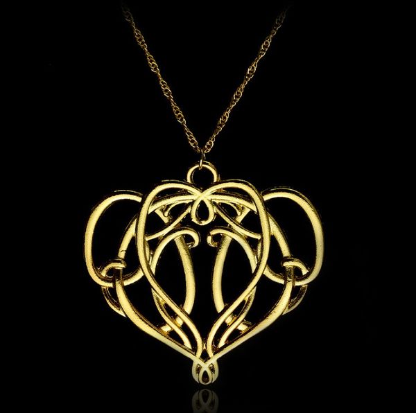 

european and american jewelry hobbit spirit king necklace, Silver