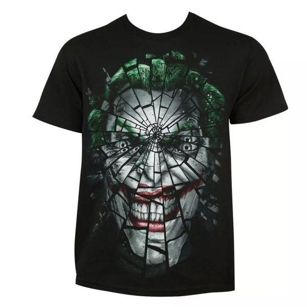 

dc comics the joker shattered mirror t-shirt, sizes s-3xl, White;black