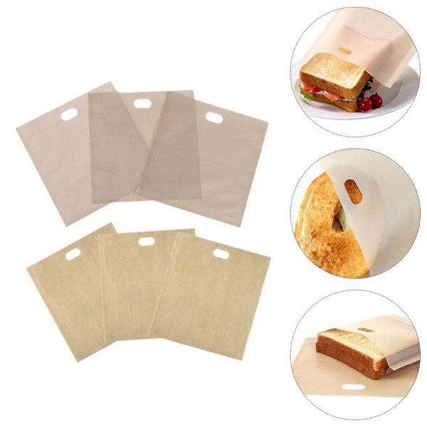 

6pcs toaster bags microwave oven cooking (assorted color) gift wrap