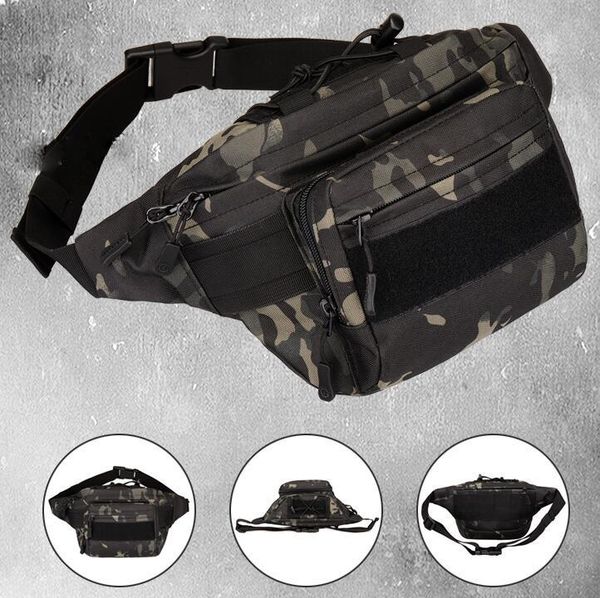 

men women military fans outdoor waist bag army tactical chest waterproof leisure satchel travel cycling sports bags