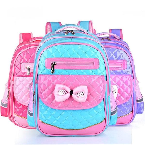 

arrival pu leather girls school bag good quality children bags & kids backpack grades 1-3-6