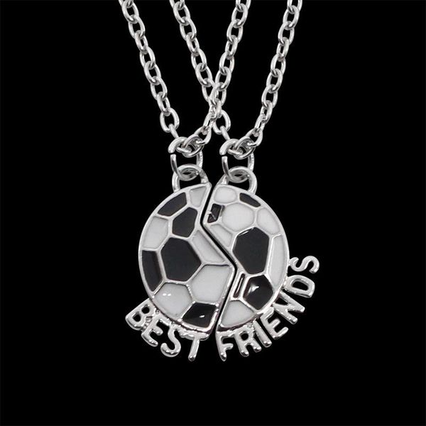 

pendant necklaces personality men's football necklace with a creative friend friendship, Silver