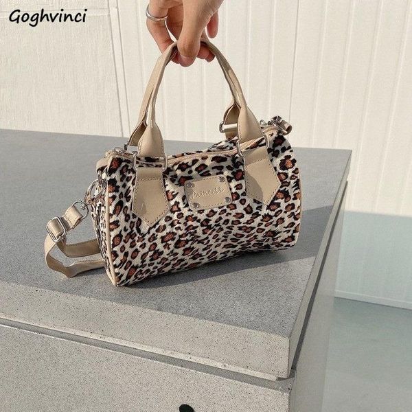 

evening bags vintage leopard shoulder women underarm stylish chic korean style cross body zipper handbags all-match daily hipsters cozy