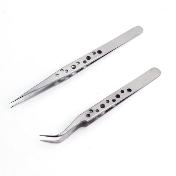 

stainless steel eyelash extensions tweezers curved straight tweezer volume lashes tools makeup grafting eyelashes pincet1