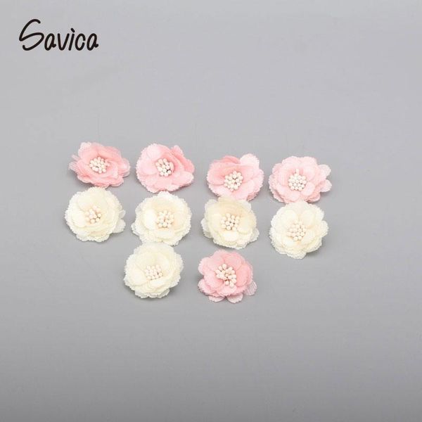 

decorative flowers & wreaths savica 10pcs artificial camellia head for garment headdress wedding decor diy scrapbook crafts flores accessori