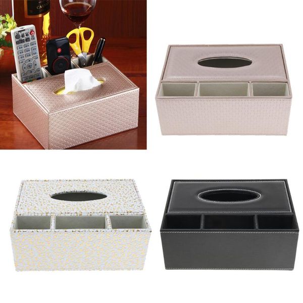 

leather tissue box car container towel napkin sundries holder boxes & napkins