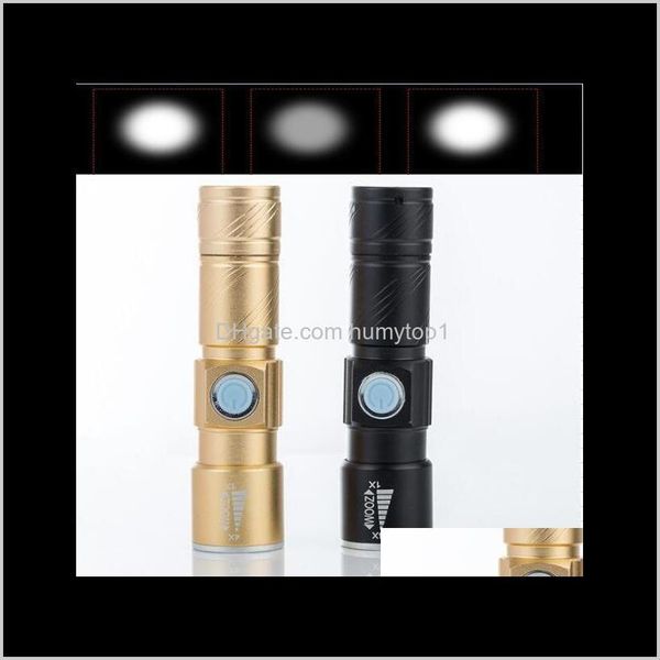 

flashlights torches waterproof cree xpe led flashlight 1000lm mini battery power lamp portable usb recharge zoomable focus torch e7qgi y9ldo