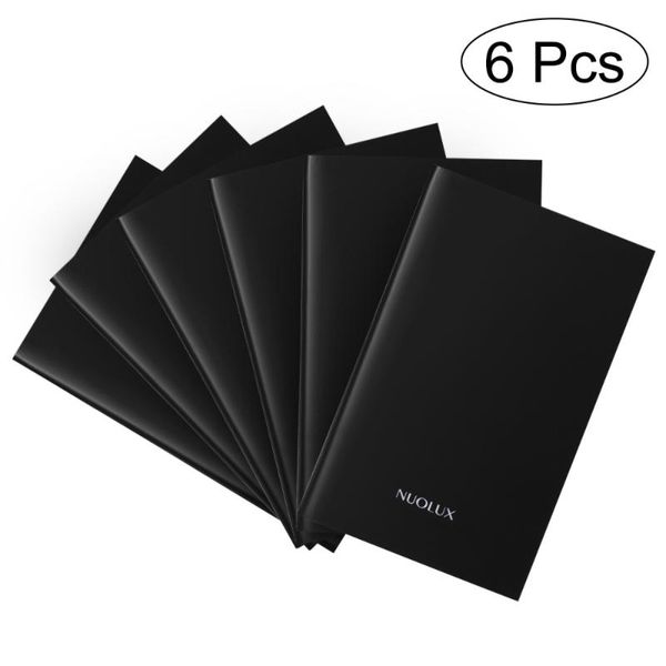

notepads nuolux 6 pcs pocket notebook premium mini ruled paper waterproof cover diary journal memo book notepad, Purple;pink