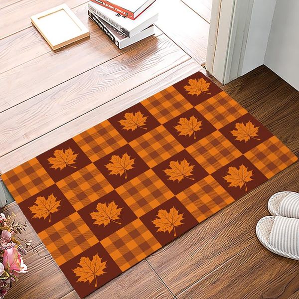 

carpets modern family doormats autumn lattice for kitchen bathroom non-slip mats living room decoration welcome art carpet