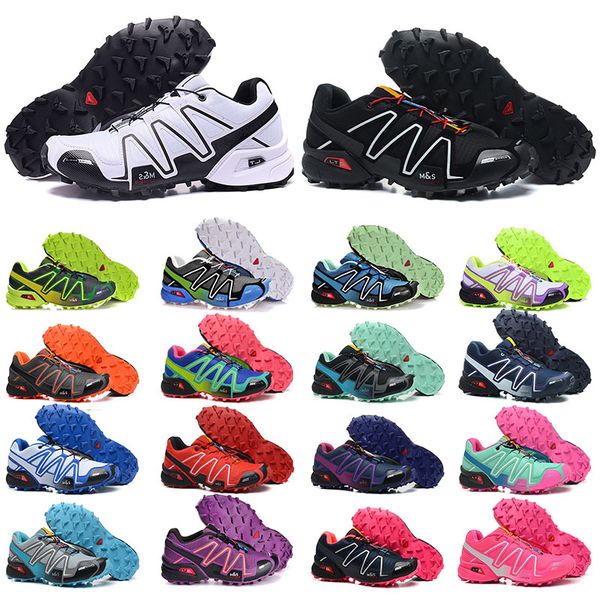 

speed cross 3 cs running shoes for mens womens speedcross 3s iii outdoor triple black white red pink blue orange men women trainers sports s