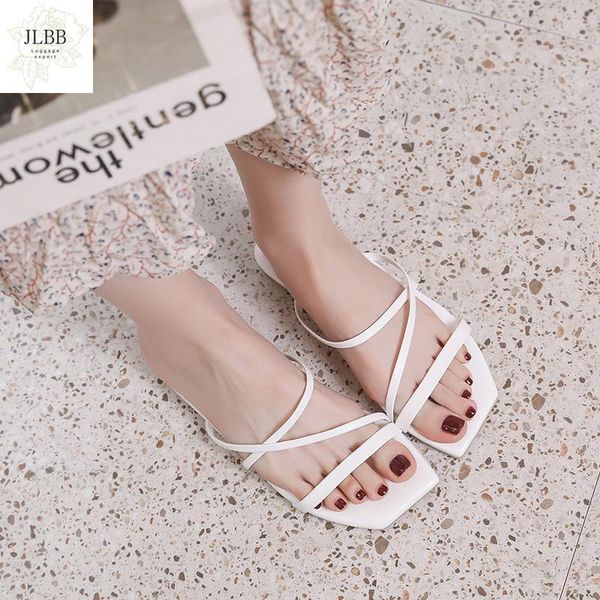 

summer fashion belt women slippers slides comfortable pu flat casual shoes outdoor female beach ladies, Black