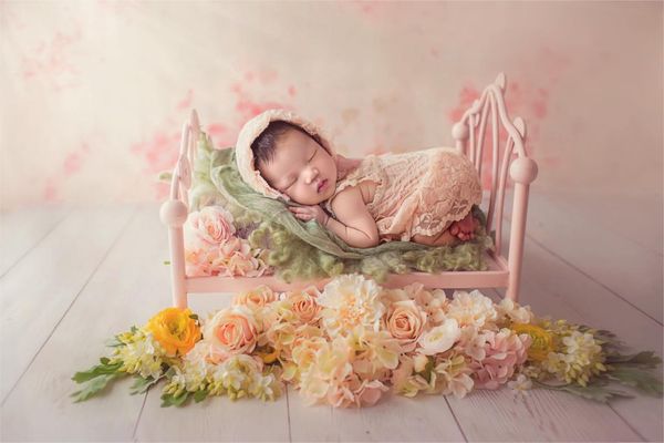 

born pography props wrought iron baby princess bed infant cute po studio cribs