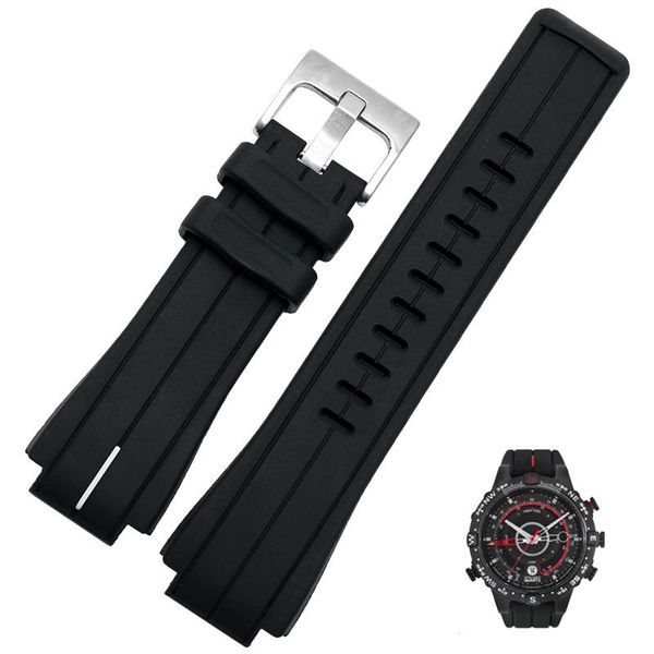 

watch bands high quantity rubber watchband for watcht2n720 t2n721 tw2t76300 black waterproof silicone sports strap 28*16mm, Black;brown