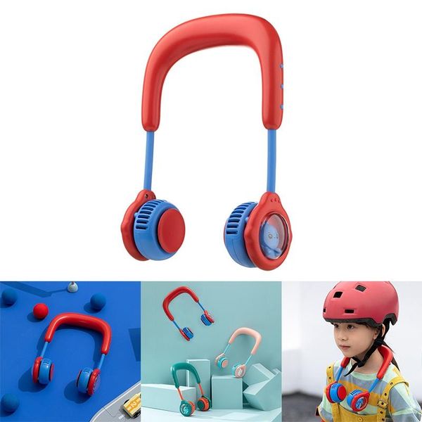 

hanging neck fan, outdoor sports usb charging mini cartoon electric fan for children aged 6-16 fans & coolings